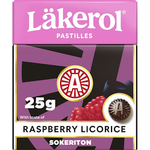 Läkerol Classic Raspberry Licorice pastilli 25g