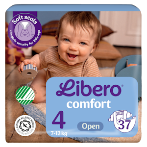 LIBERO Comfort teippivaippa koko 4, 37 kpl, 7-12kg