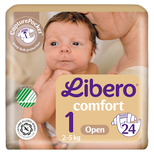 LIBERO Comfort koko 1, 24 kpl, 2-5kg