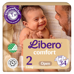 LIBERO Comfort teippivaippa , koko 2, 34kpl, 3-6kg