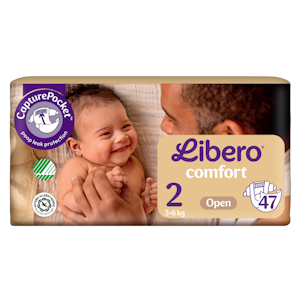 LIBERO Comfort teippivaippa , koko 2, 47kpl, 3-6kg

