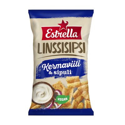 Estrella Linssisipsi 110g Kermaviili & Sipuli