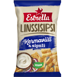 Estrella Linssisipsi 110g Kermaviili & Sipuli