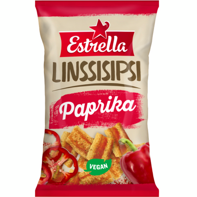 Estrella Linssisipsi 110g paprika