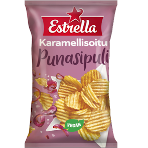 Estrella 275g Karamellisoitu Punasipuli Chips