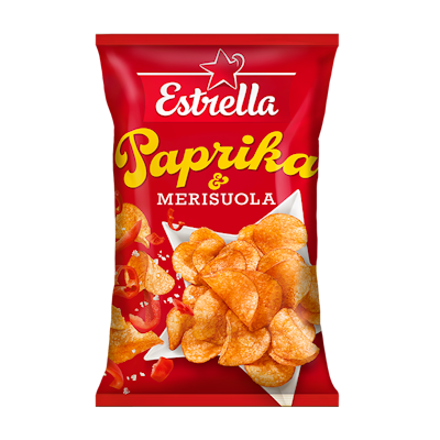 Estrella sipsi 275g paprika-merisuola