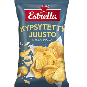 Estrella sipsi 275g Kypsytetty juusto & Merisuola