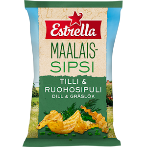 Estrella Maalaissipsi 180g tilli-ruohosipuli