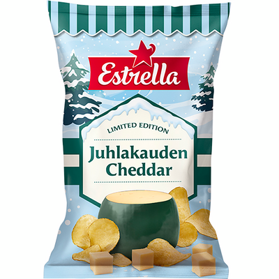 Estrella Juhlakauden Cheddar sipsi 160g