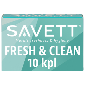 Savett Fresh & Clean kosteuspyyhe 10kpl