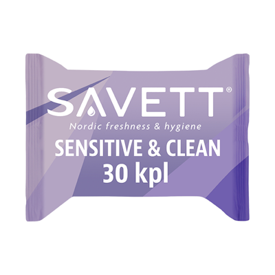 Savett Sensitive & Clean kosteuspyyhe 30kpl