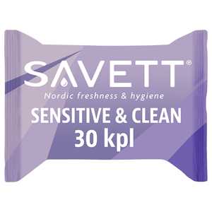 Savett Sensitive & Clean kosteuspyyhe 30kpl