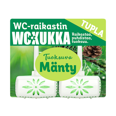 WC Kukka wc-raikastin 2x50g Mänty tuplapakkaus