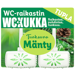 WC Kukka wc-raikastin 2x50g Mänty tuplapakkaus