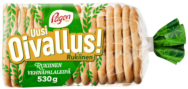 Pågen Oivallus rukiinen vehnäpalaleipä 15kpl/530g