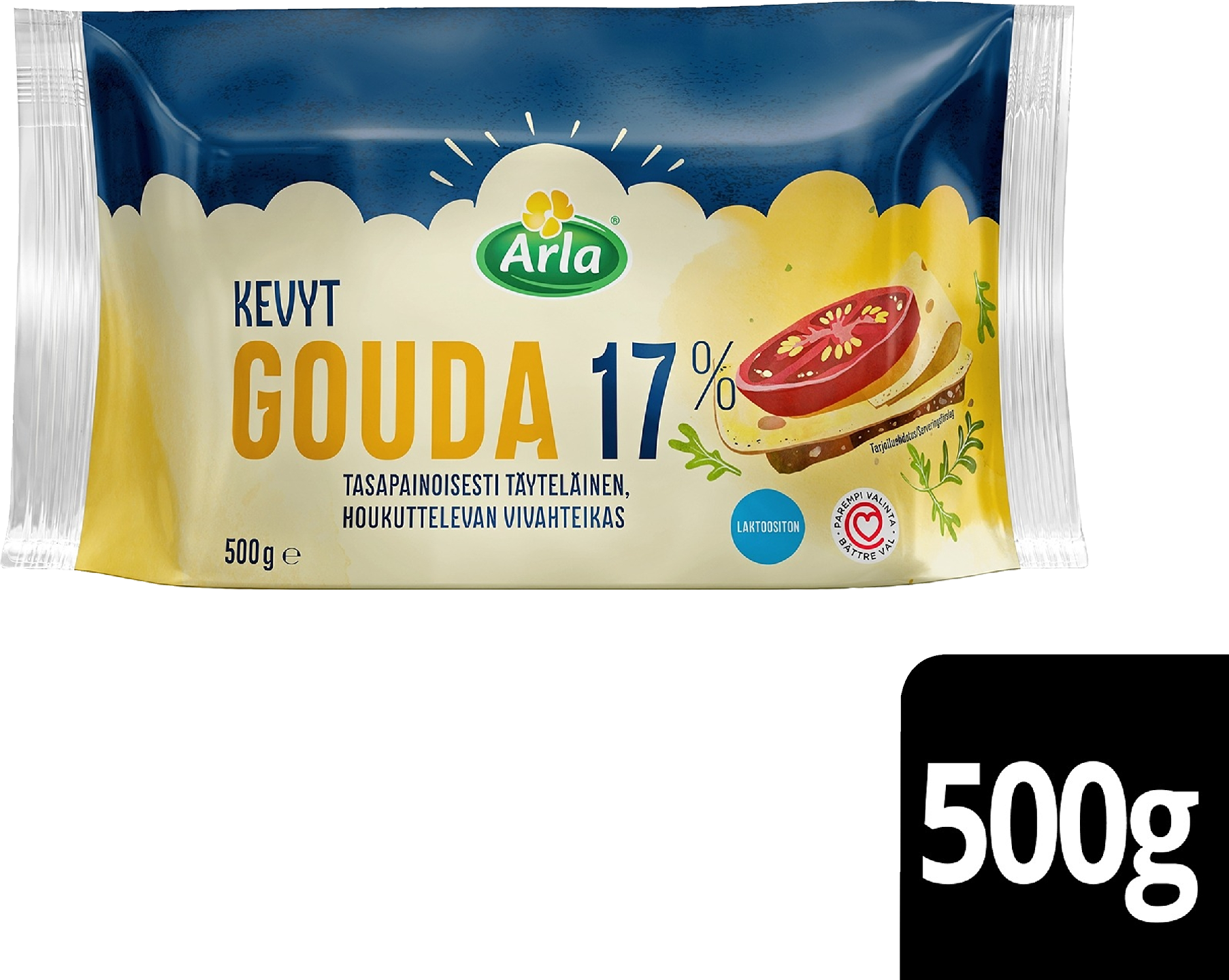 Arla kaino gouda 17% 500g