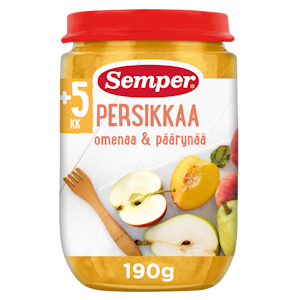 Semper Persikkaa, omenaa & päärynää 190g 5kk