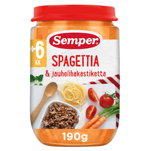 Semper Spahettia &  jauhelihakastiketta 190g 6kk