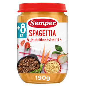 Semper Spagettia & jauhelihakastiketta 190g 8kk