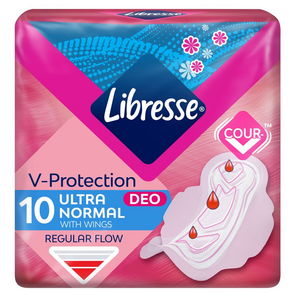 Libresse side Ultra Normal Wing Deo Fresh tuoksullinen 10 kpl