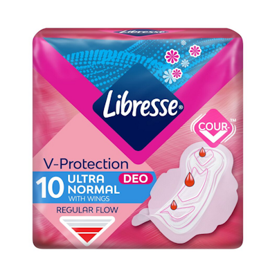 Libresse side Ultra Normal Wing Deo Fresh tuoksullinen 10 kpl