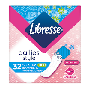 Libresse 32kpl So Slim Deo Fresh yksittäinpakattu pikkuhousunsuoja