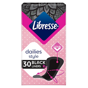 Libresse pikkuhousunsuoja 30kpl Regular Black