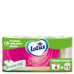 Lotus Smart wc-paperi 6 rll hylsytön