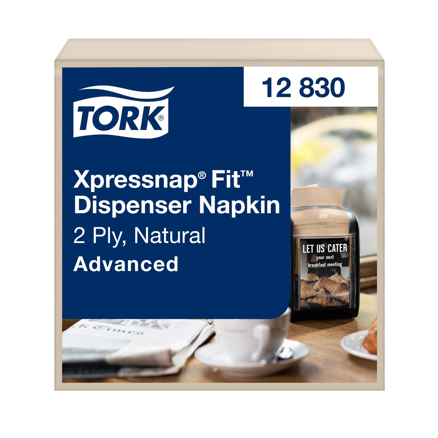 Tork Xpressnap Fit annostelijaliina luonnonvalkoinen 21,3x16,5cm 2-kertainen Z-taitto N14 6x120kpl