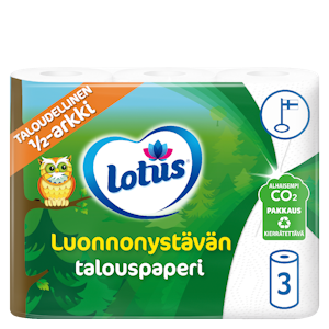 Lotus Luonnonystävän talouspaperi 3rl sk-lava