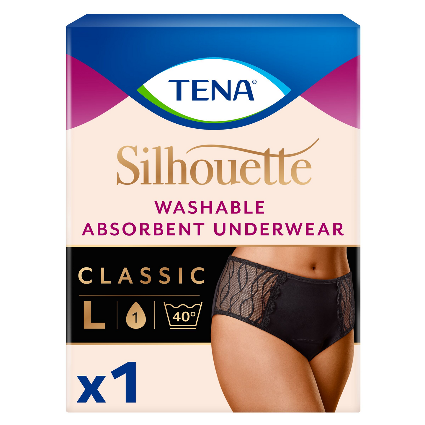 Tena Silhouette inkohousut Classic L 1kpl