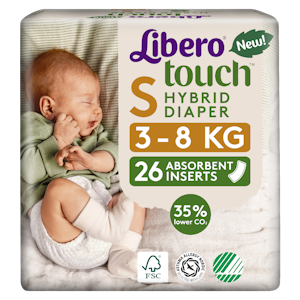 Libero Touch Hybrid imuydin vaippahousuun 3-8kg 26kpl koko S