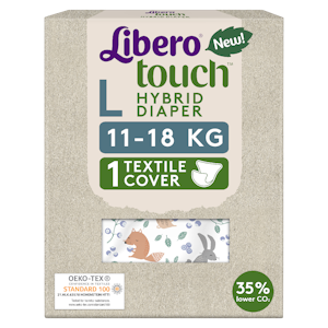 Libero Touch Hybrid pestävä kankainen vaippahousu 1kpl 11-18kg koko L