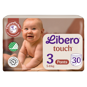 LIBERO Touch housuvaippa koko 3, 30 kpl, 5-8 kg