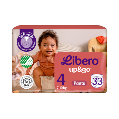 LIBERO Up&Go housuvaippa koko 4, 33kpl, 7-10 kg