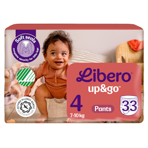 LIBERO Up&Go housuvaippa koko 4, 33kpl, 7-10 kg
