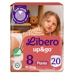 LIBERO Up&Go housuvaippa, koko 8, 20 kpl, 19-30kg