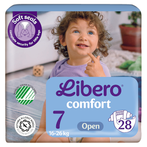 LIBERO Comfort teippivaippa koko 7, 28kpl, 16-26kg