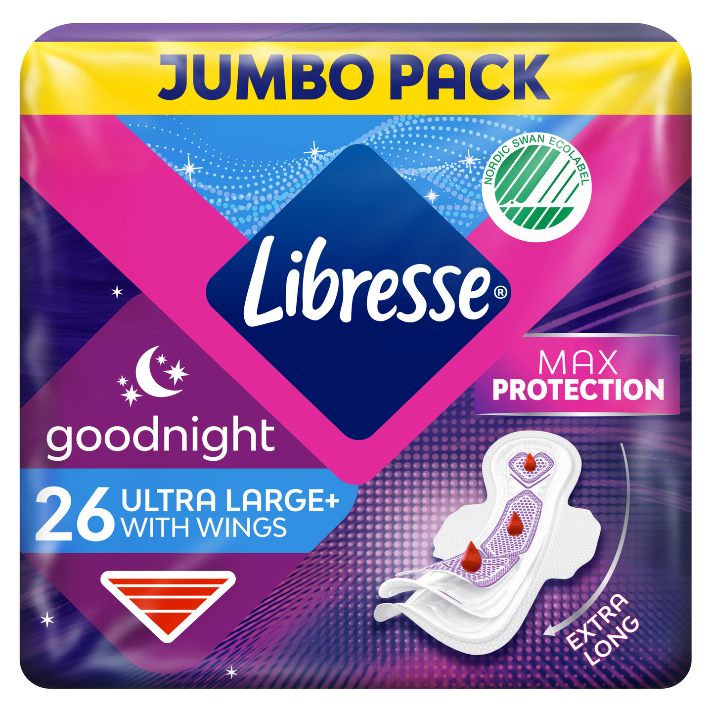 Libresse Ultra Large+ Night side wings 26kpl jumbo