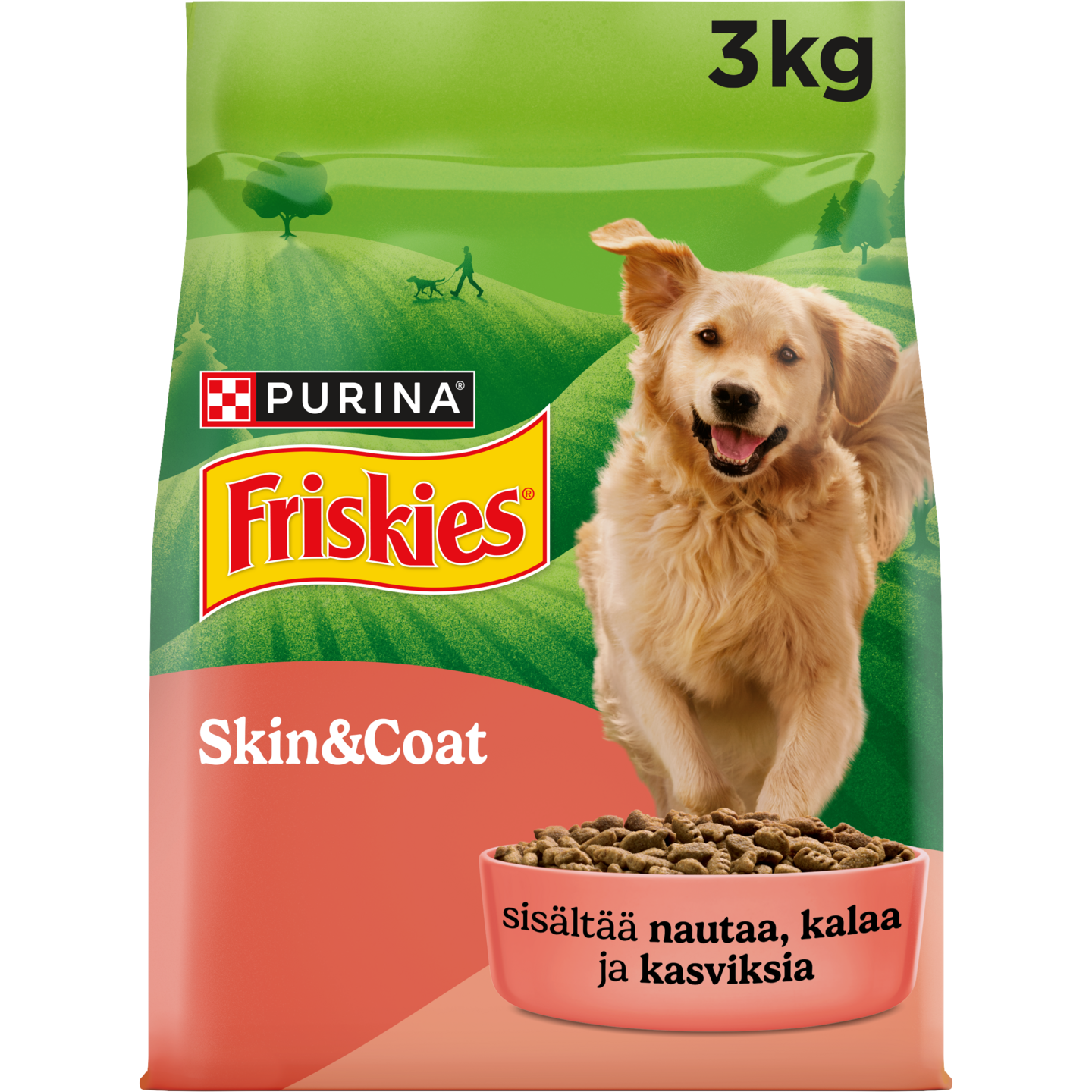 Friskies Omega koiran kuivaruoka 3kg nauta-kala