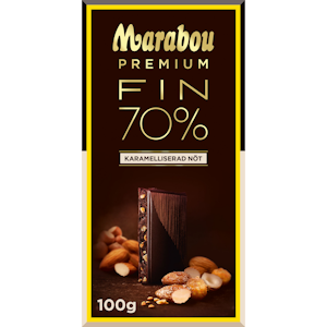 Marabou Premium 100g karamellisoitu pähkinä