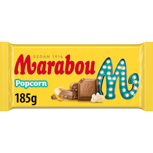 Marabou Popcorn maitosuklaalevy 185g