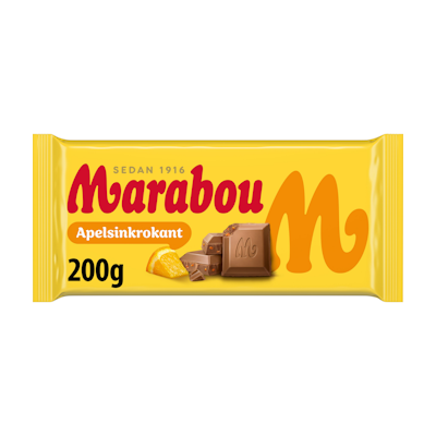 Marabou Apelsinkrokant maitosuklaalevy 200g