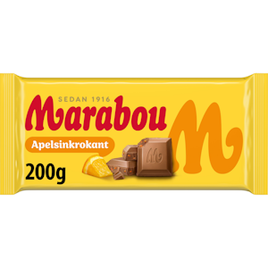 Marabou Apelsinkrokant maitosuklaalevy 200g