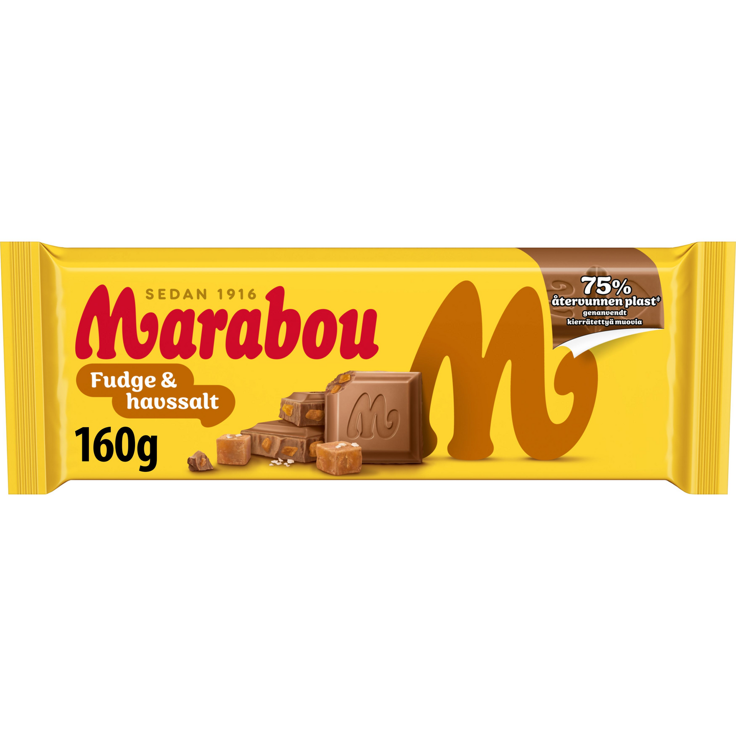 Marabou Fudge & havssalt suklaalevy 160g