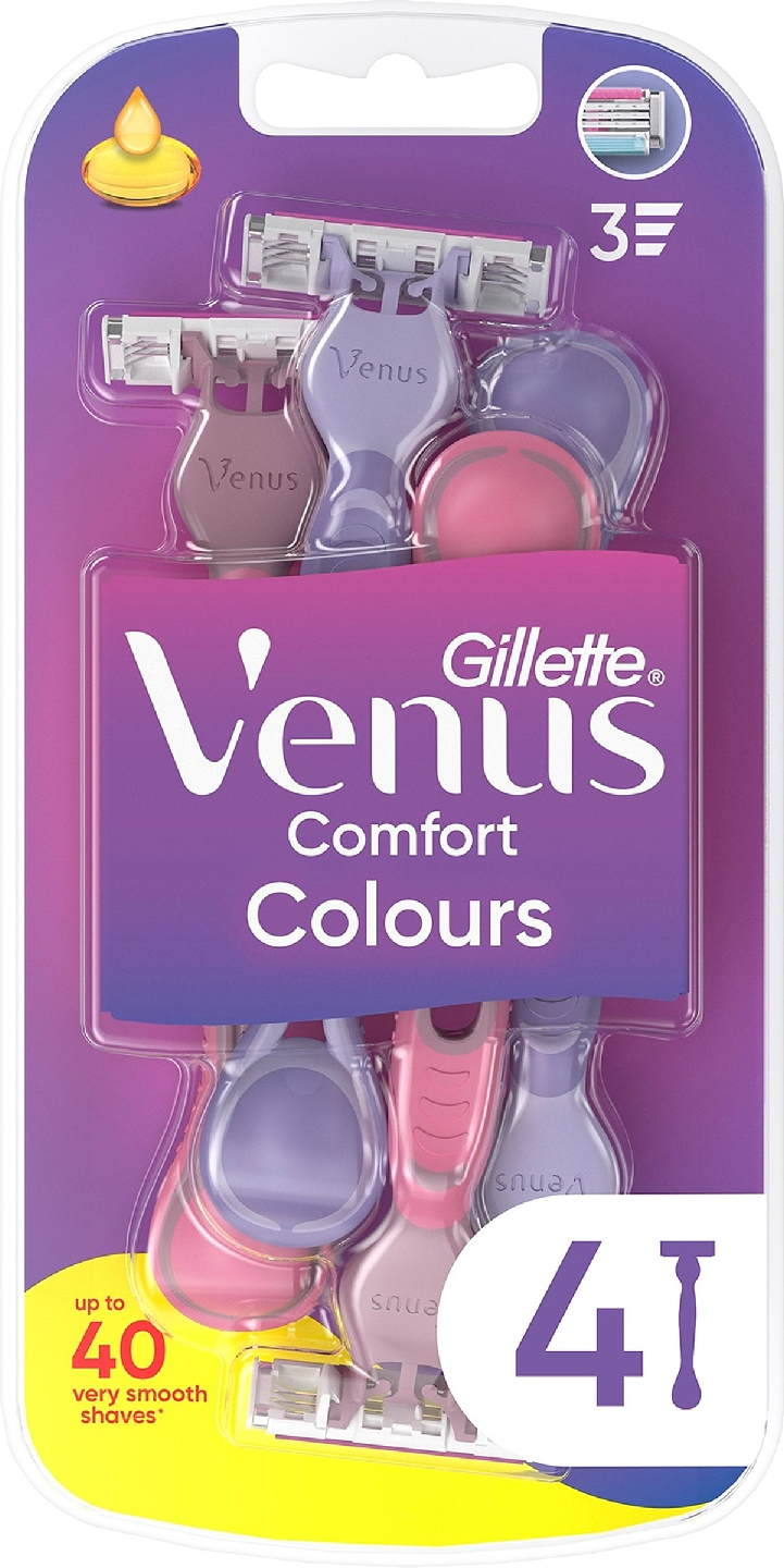 Gillette Venus varsiterä 4kpl Colors 3