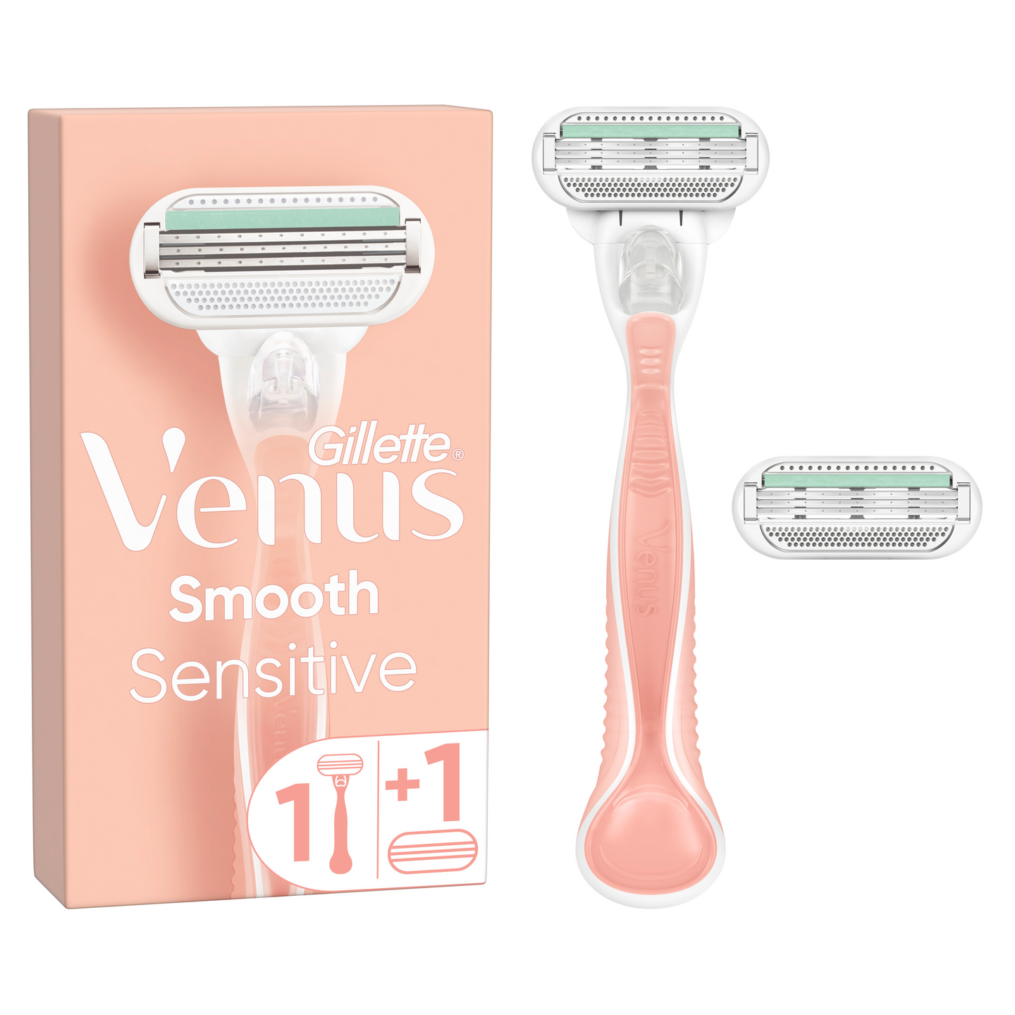 Gillette Venus Smooth Sensitive ihokarvanajohöylä+1 terä