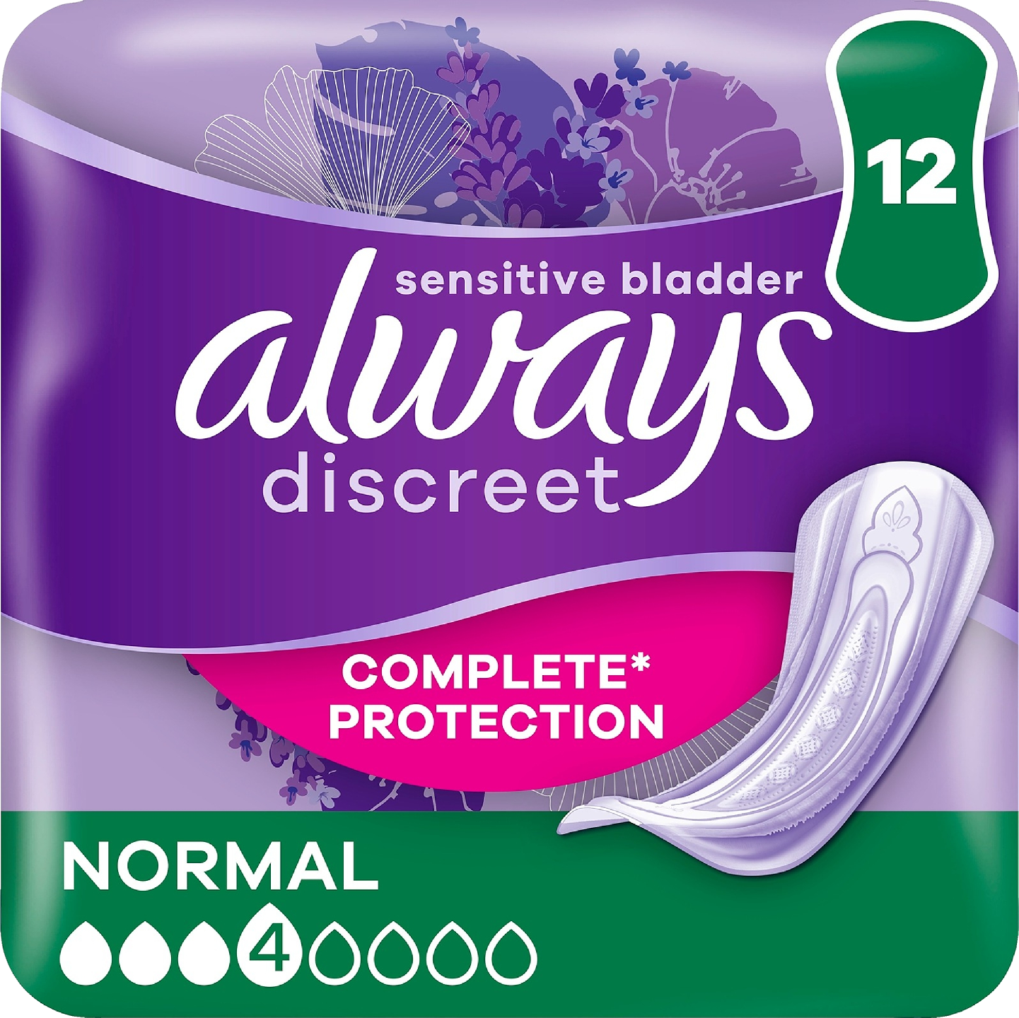 Always Discreet Normal inkontinenssiside 12kpl