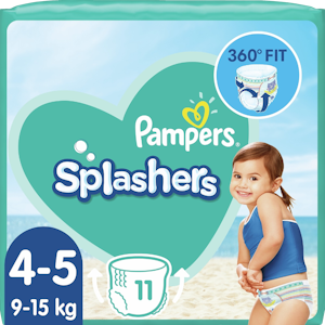 Pampers 11kpl Splashers S4/5 9-15kg uimavaippa