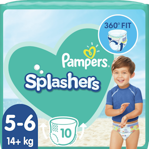 Pampers 10kpl Splashers S5/6 14+kg uimavaippa